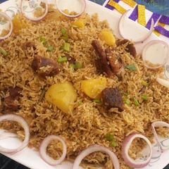A picture of Mutton pulao.