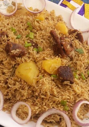 A picture of Mutton pulao.