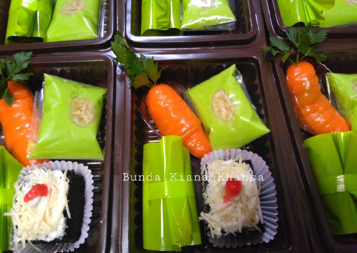 Nagasari hunkwe pisang (isian snack box dan kue nampan manis)