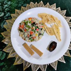 A picture of Ground Rice Vegetables Upma.