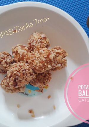 Foto resep Bola-bola Kentang Pisang dengan Oats