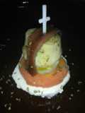 Mozzarella y nectarina