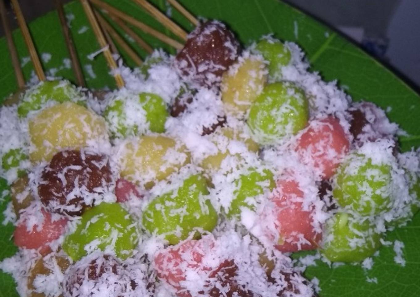 Sate singkong pelangi