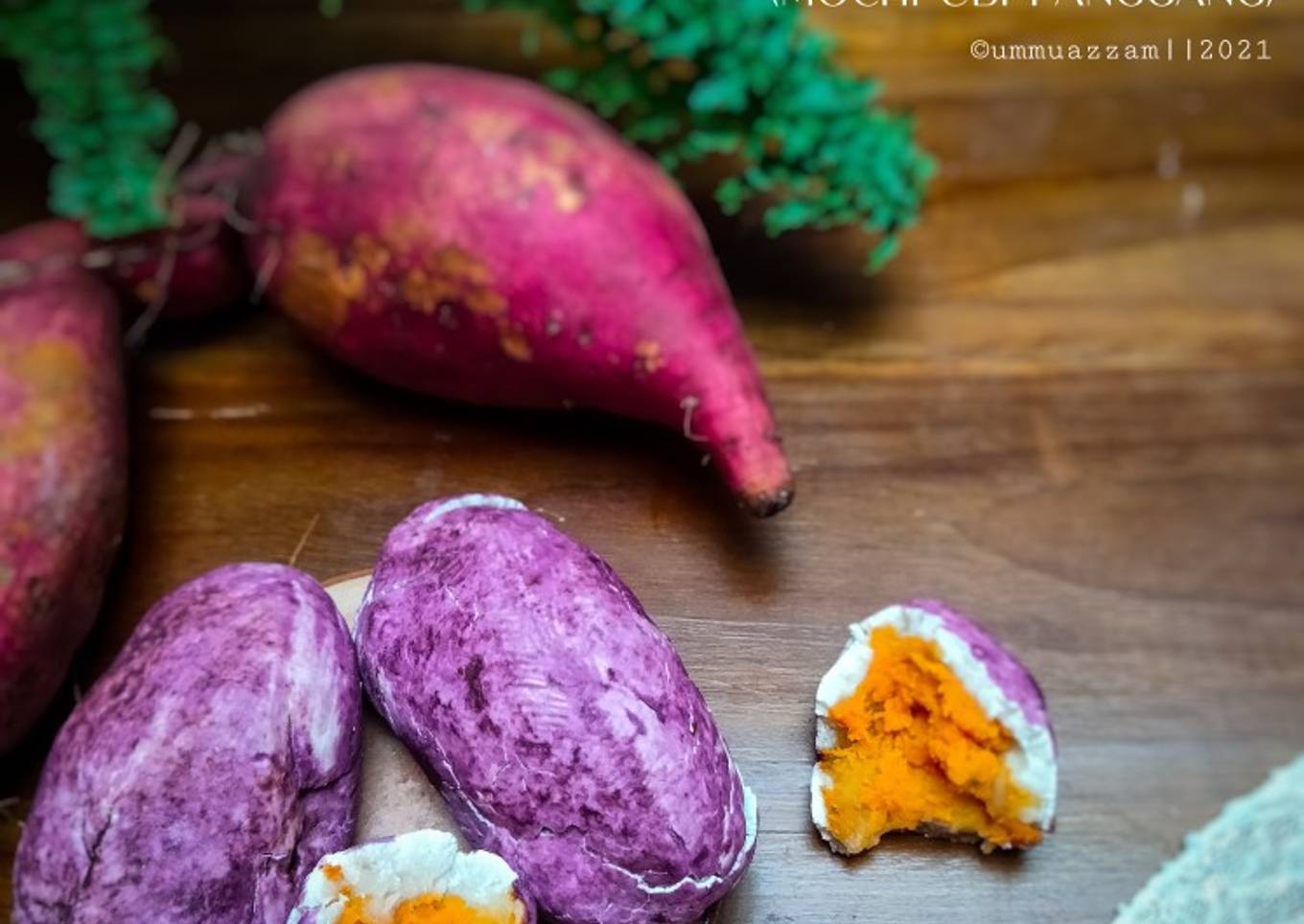 Resep Sweet Potato Mochi Bread (mochi ubi panggang)
