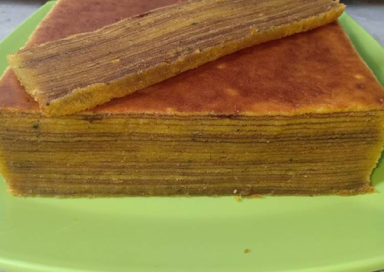 Cara Gampang meracik Kue Lapis Greentea Anti Gagal