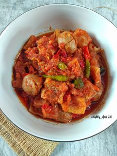 Foto resep Oseng Mercon Bakso Krecek