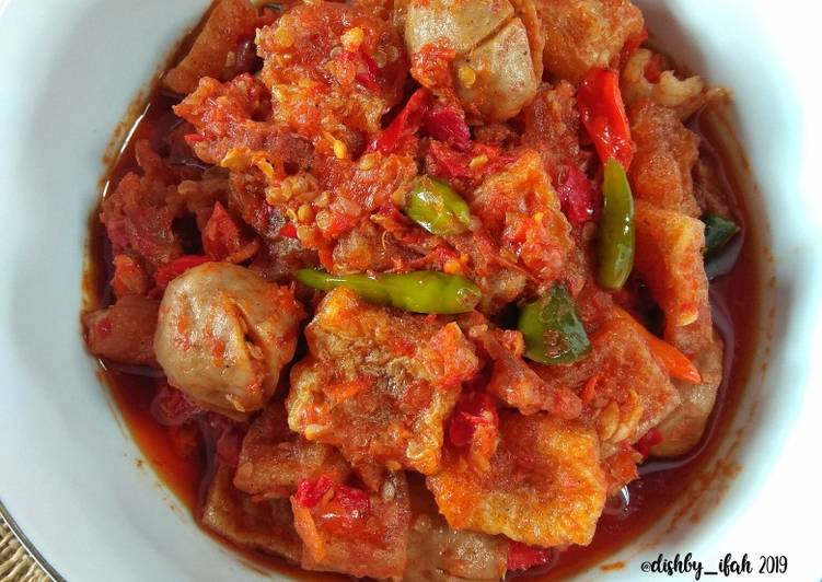 Oseng Mercon Bakso Krecek