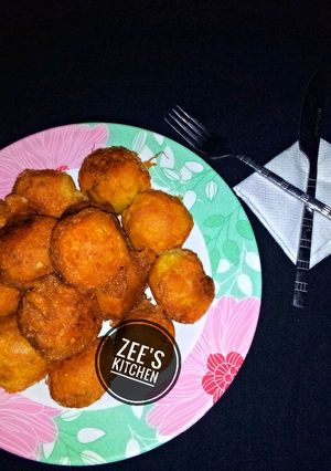 Potato balls ainihin hoton girkin