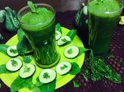 A picture of spinach juice