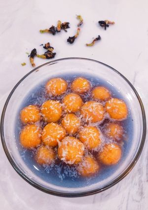 Hình của món Chè trân châu khoai lang.