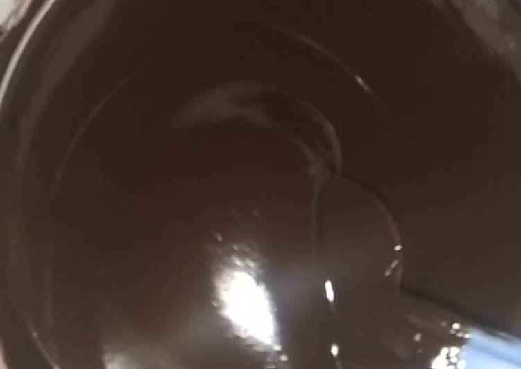 Coklat lumer atau glaze
