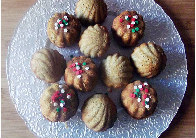 Madeleines con amapola y limón