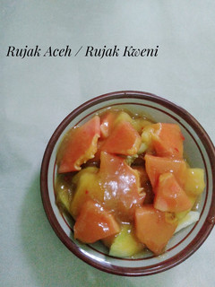 Foto resep Rujak Aceh / rujak kweni