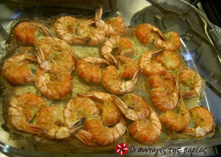 Baked shrimps
