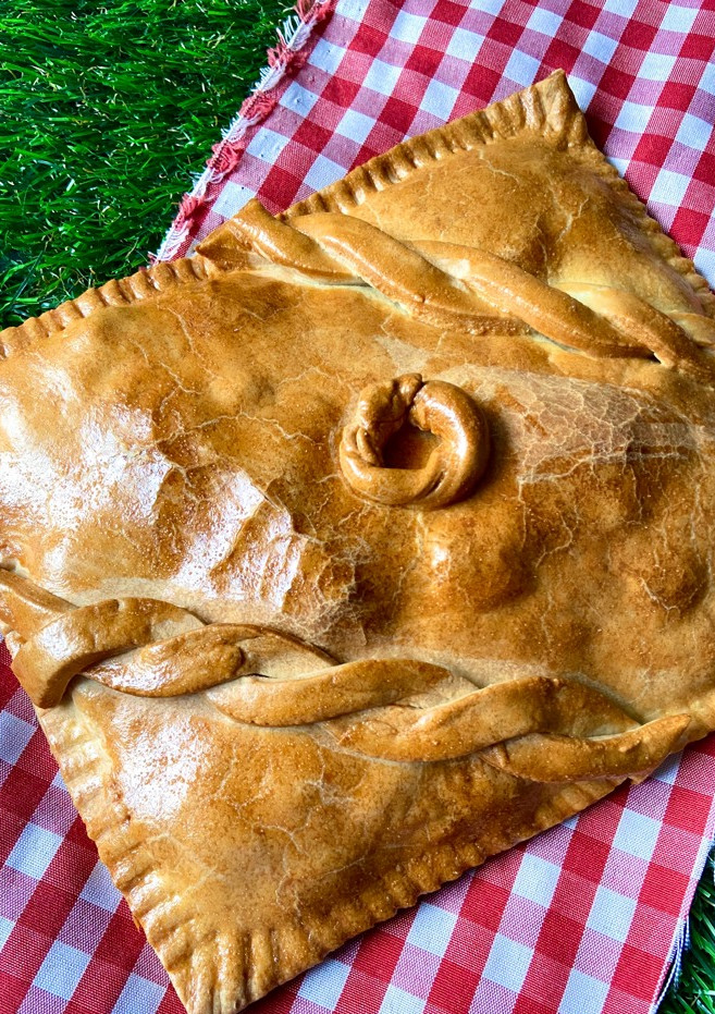Una foto de Empanada de pollo y champiñones en Airfryer
