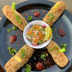 A picture of Soya green sprouts kabab.