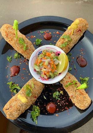 A picture of Soya green sprouts kabab.