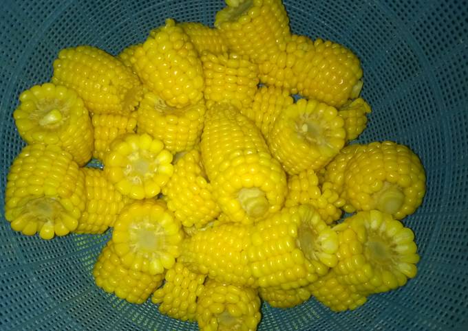 Jagung manis rebus margarin