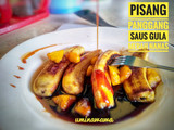 Pisang panggang saus gula merah nanas