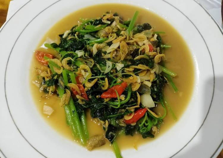 Cah Bayam ebi pedas