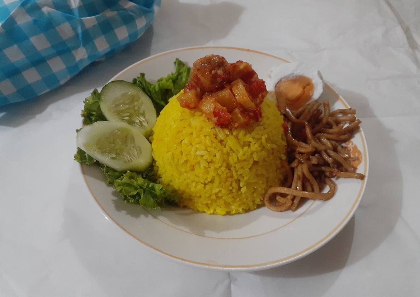 Nasi kuning rice cooker