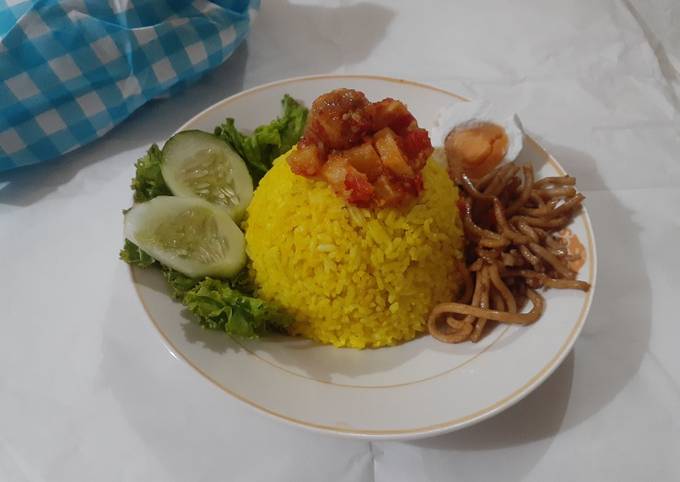 Resep Nasi kuning rice cooker, Enak Banget