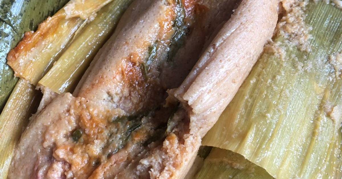 Tamales de elote con carne de puerco - 9 recetas caseras- Cookpad