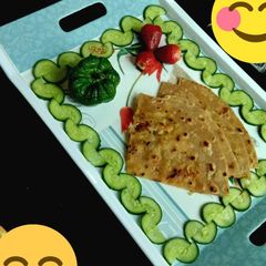 A picture of Patato nd cheese paratha.
