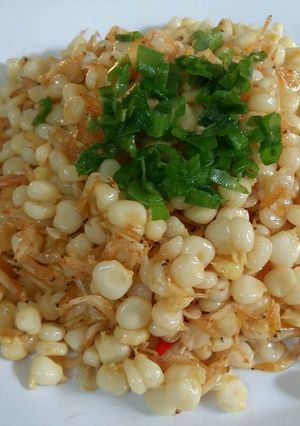 Hình của món Bắp xào ruốc.
