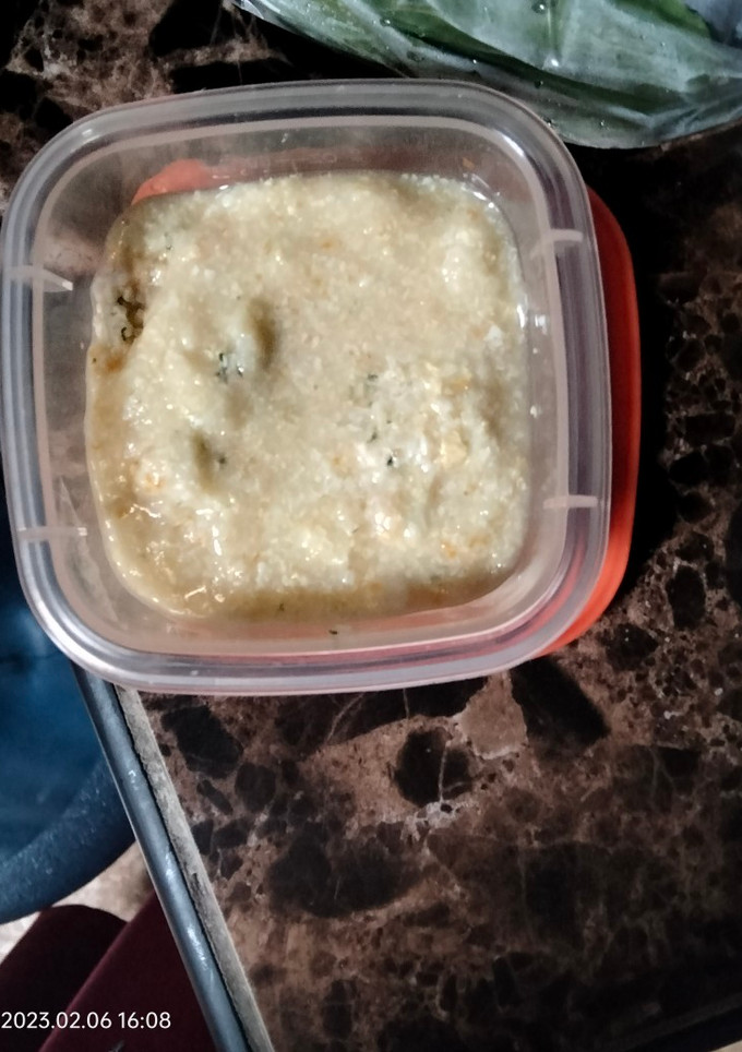 Foto resep MPASI 8+ Nasi,telur,tahu,wortel+seledri