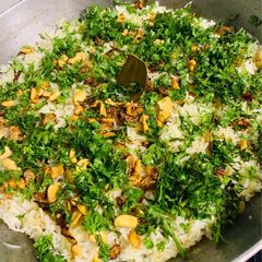 A picture of Hyderabadi Biryani.