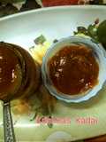 Raw mango jelly in microwave