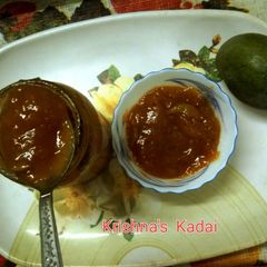 Raw mango jelly in microwave A picture of Raw mango jelly in microwave.
