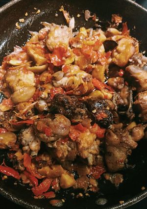 Foto resep Ayam goreng jengkol+cabe balado