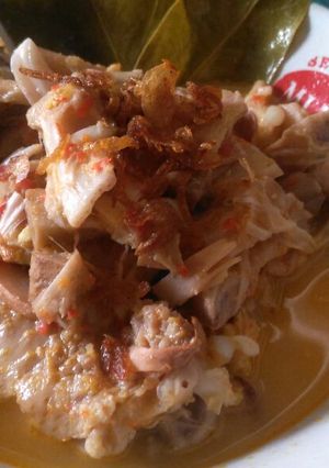 Foto resep Sayur tewel pedas + ayam