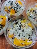 Steamed Butternut Squash with Black Sesame and Toasted Coconut
