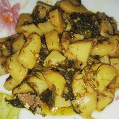A picture of Aloo soya.