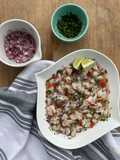Ceviche de corvina estilo panameño