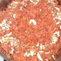 A picture of Walnut Gajar ka Halwa.