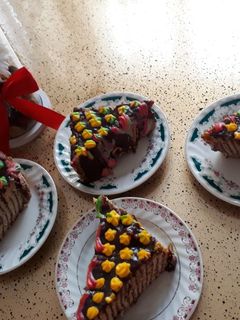 عکسی از دستور کیک یخچالی