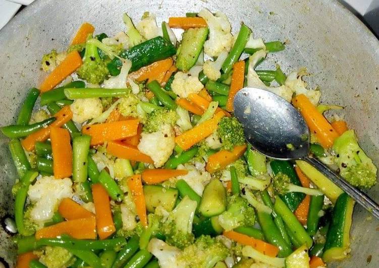 How to Prepare Super Quick Homemade Mixed Vegetables