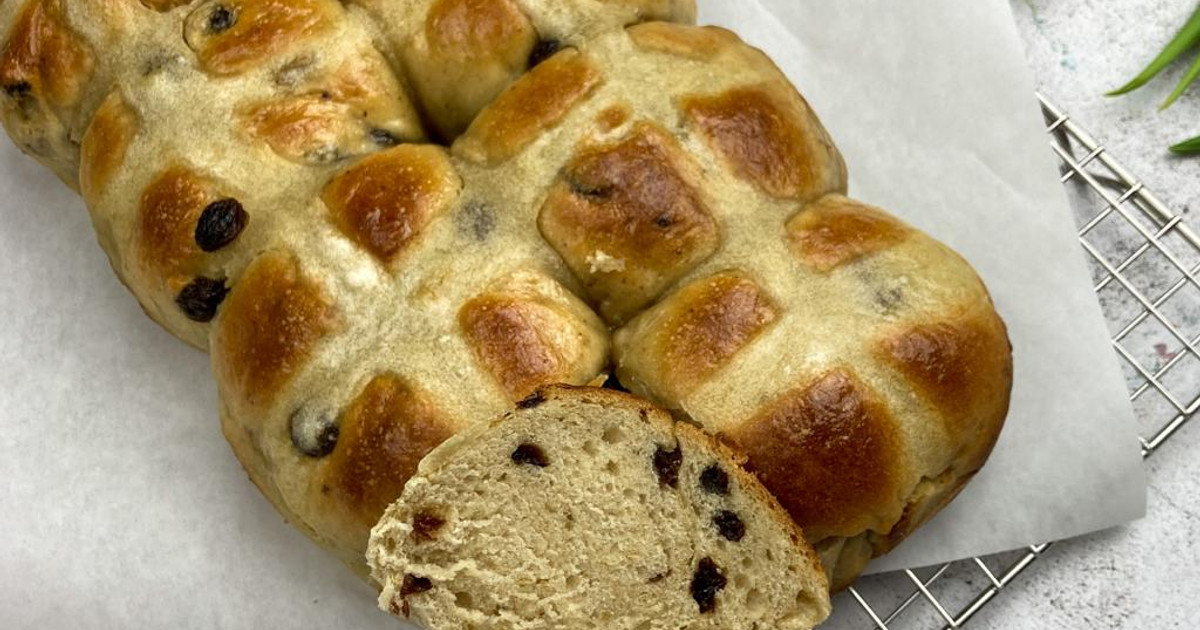 Hot Cross Buns (Vegane Hefebrötchen) Rezept von kecke.kueche - Cookpad