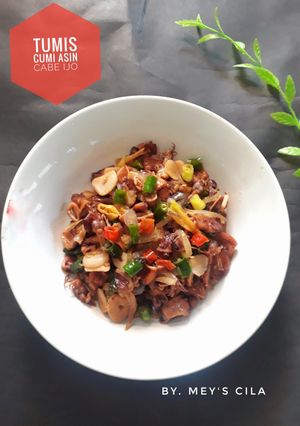 Foto resep Tumis Cumi Asin Cabe Ijo
