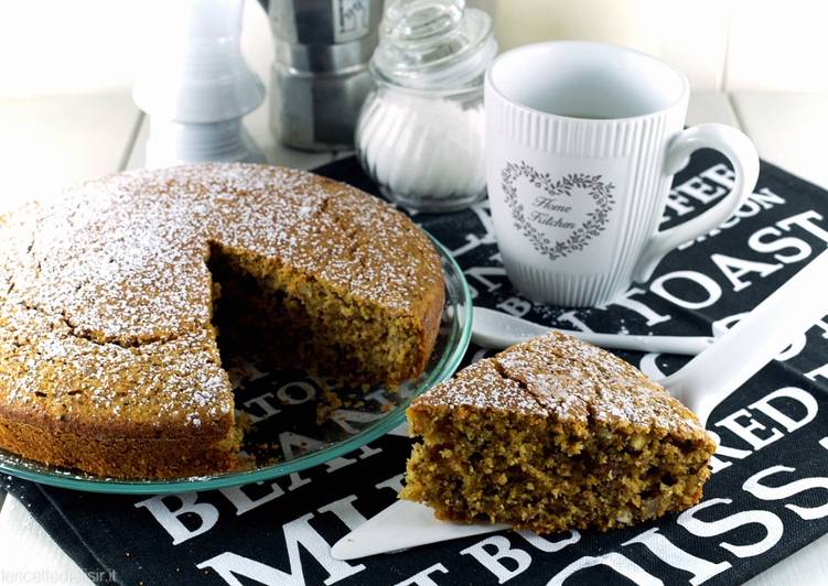 Torta integrale alle carote e nocciole