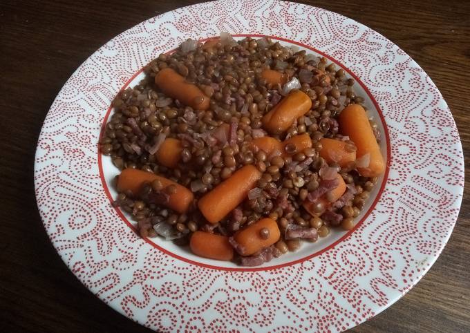 Lentilles à la bourguignonne