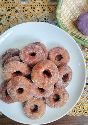 Foto resep Kuih Keria | Malaysia🍠💜