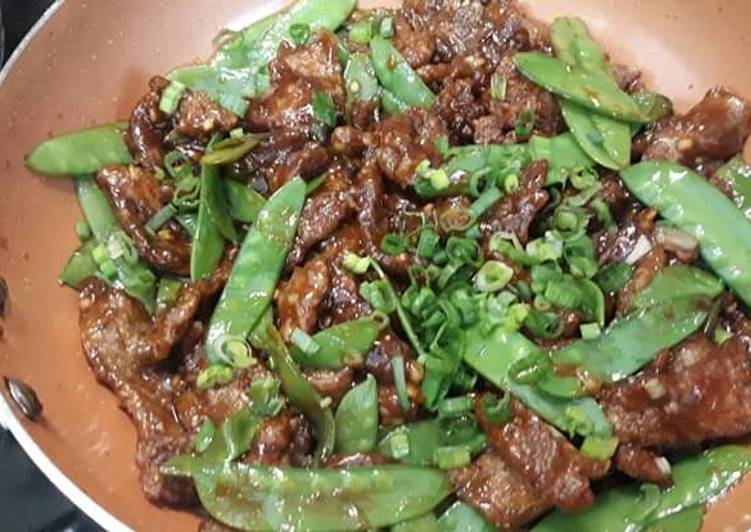 How to Make Perfect Crispy Beef with Snow Peas