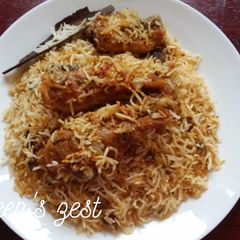 Hyderabadi Tikka Masala Chicken Dum Biryani A picture of Hyderabadi Tikka Masala Chicken Dum Biryani.