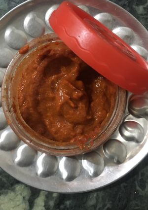 મરચા લસણની ચટણી(chilli garlic chatney recipe in Gujarati) રેસીપી મુખ્ય ફોટો
