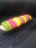 Potato Stuffed Beetroot, Spinach Pumpkin Caterpillar Bread